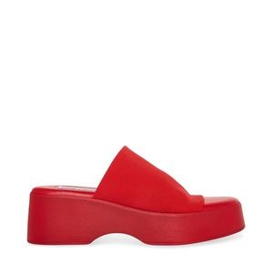 Steve Madden Slinky 30 Red platform sandal